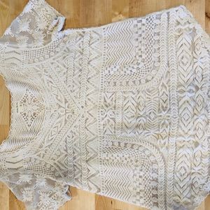 Anthropologie “Meadow Rue” Lace Top Small